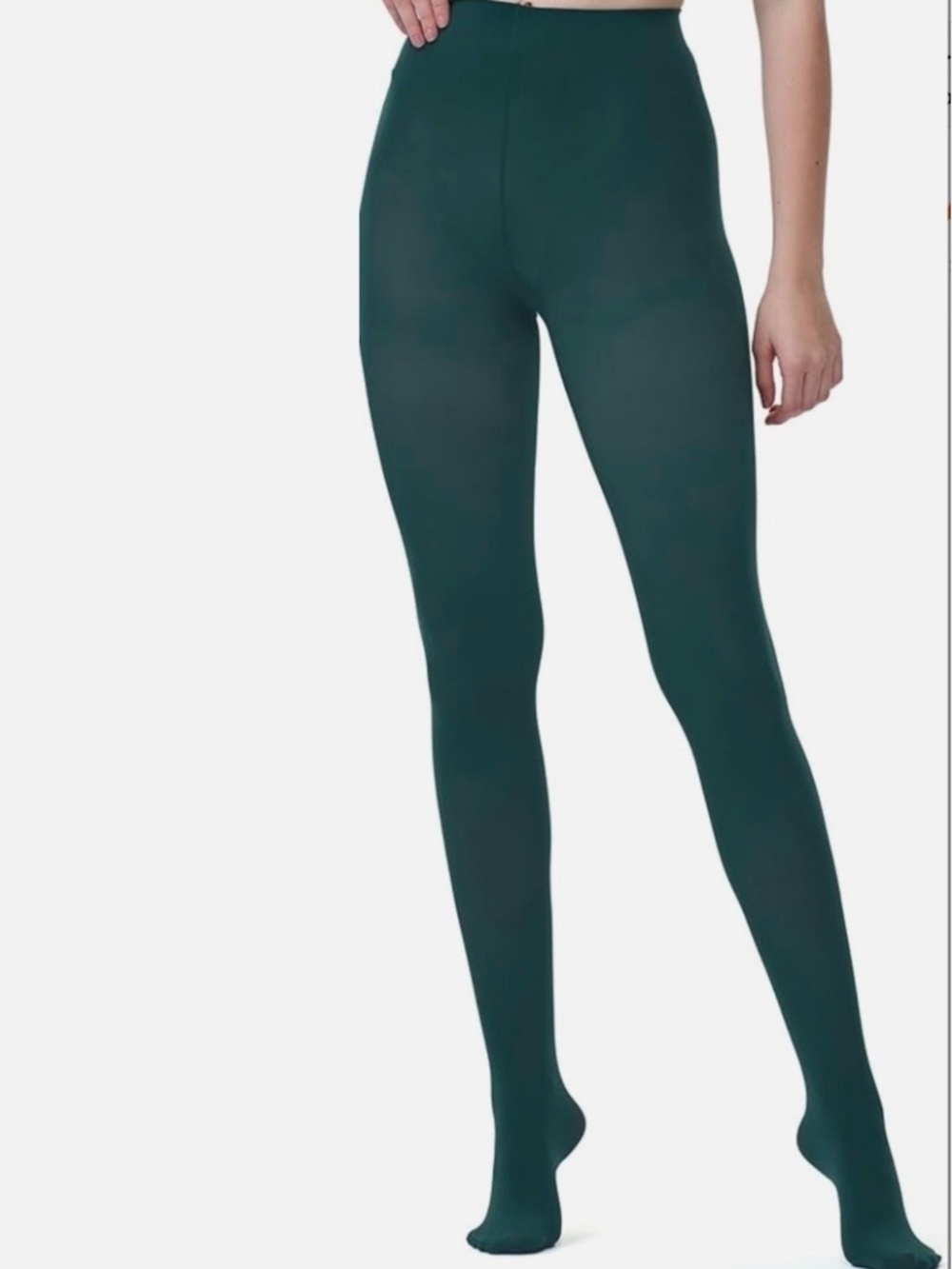 Ducmoda Tights Size S - M, Forest Green 2 pair